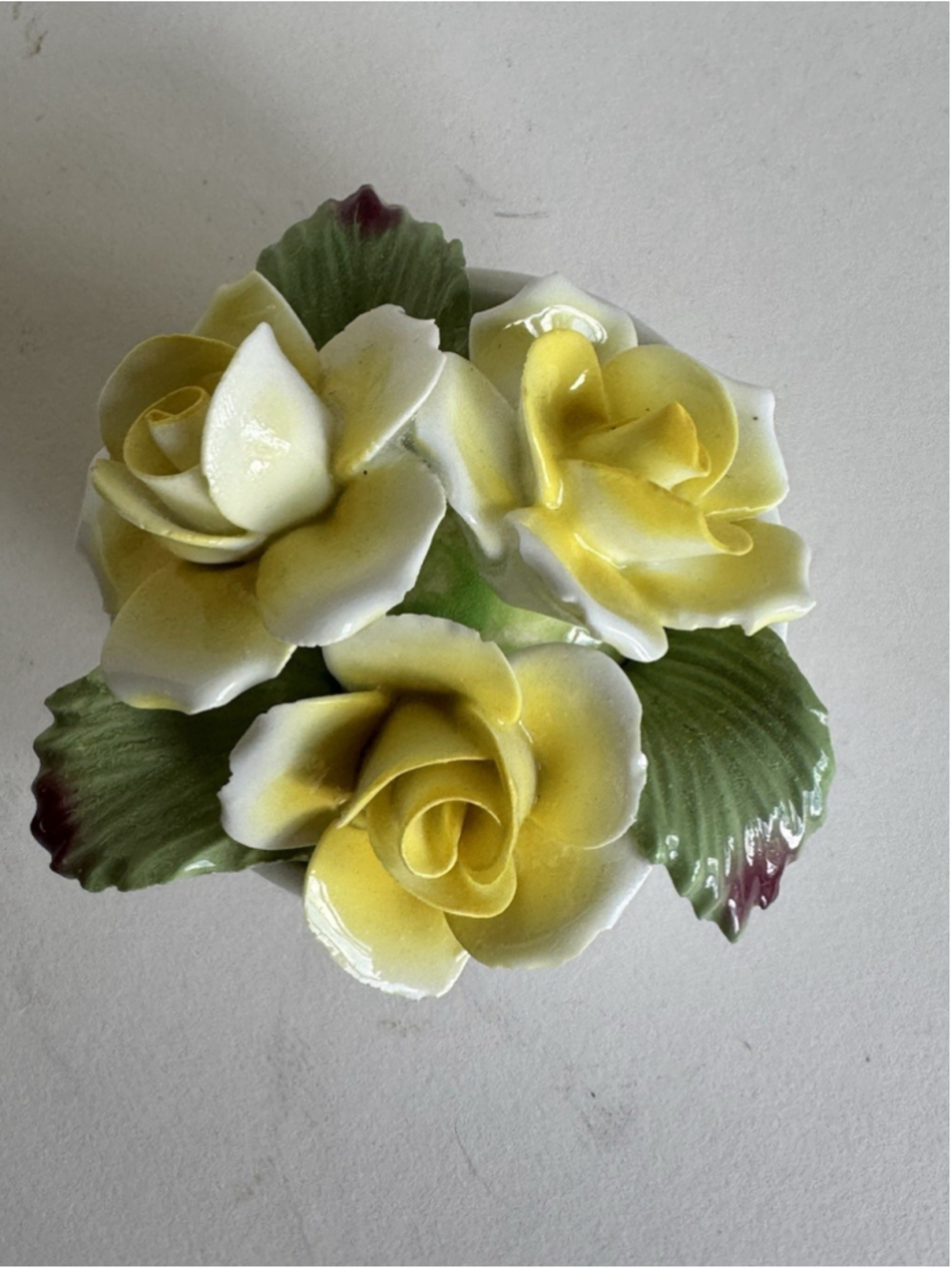Vintage Aynsley England Hand Modelled & Painted Fine Bone China Flower Bouquet - Picture 4 of 12